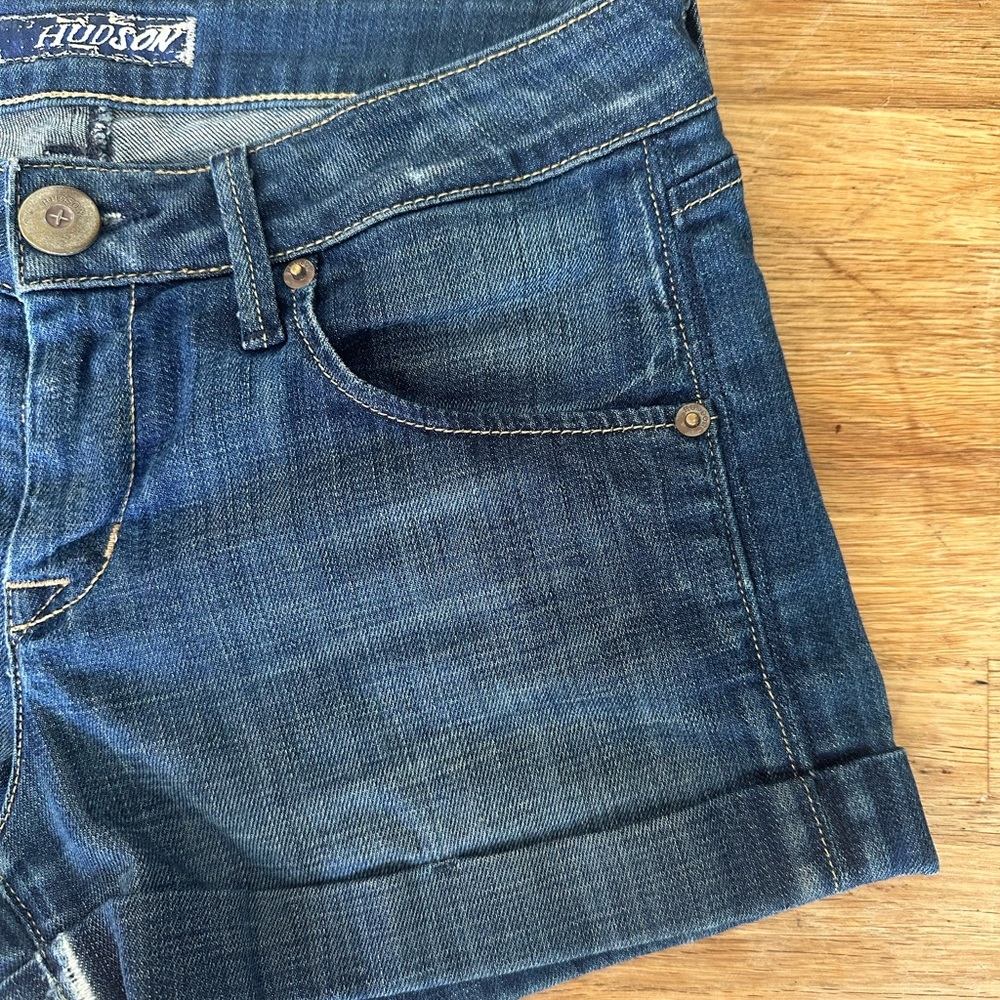 Hudson cuffed denim shorts